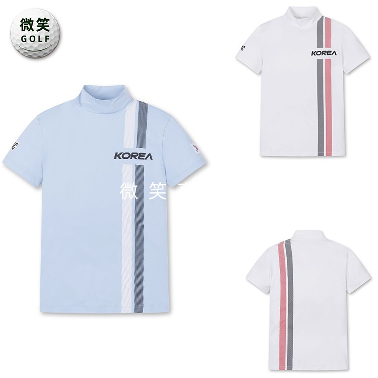 2024夏新款韩国代购WAA*轻便弹力高尔夫球服女士运动短袖T恤GOLF