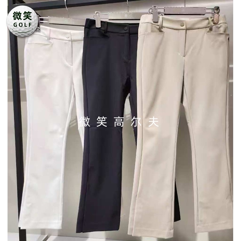 高尔夫女士开叉微喇修身运动长裤