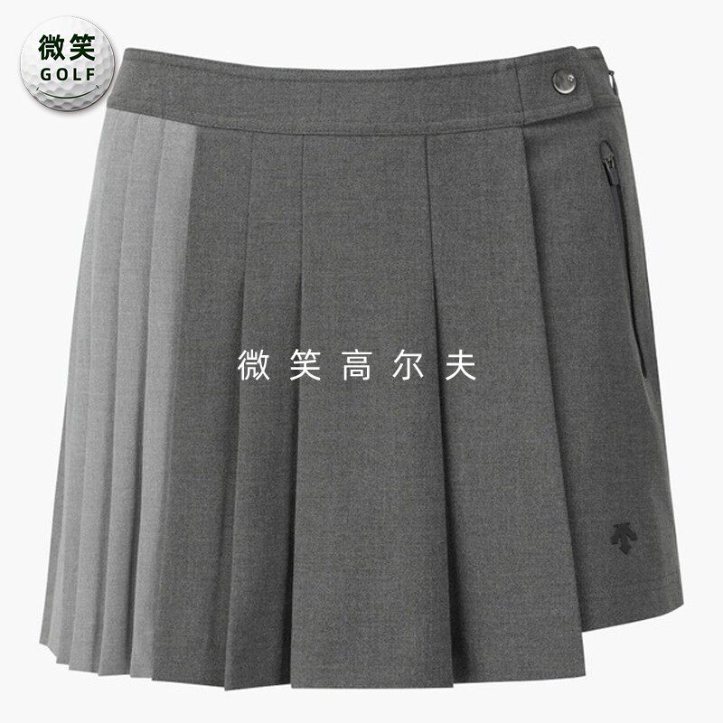 2026春夏新品韩国代购高尔夫球裤女士松紧腰不规则百褶运动短裤