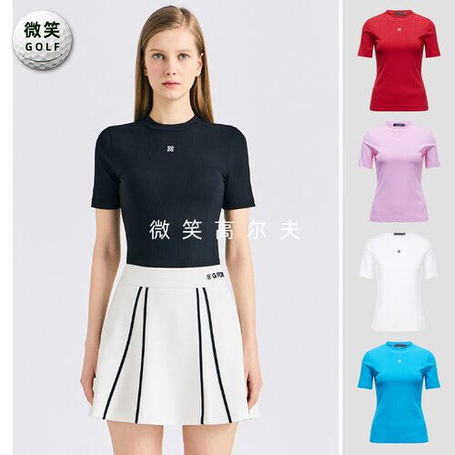 高尔夫女士圆领凉感运动短袖T恤