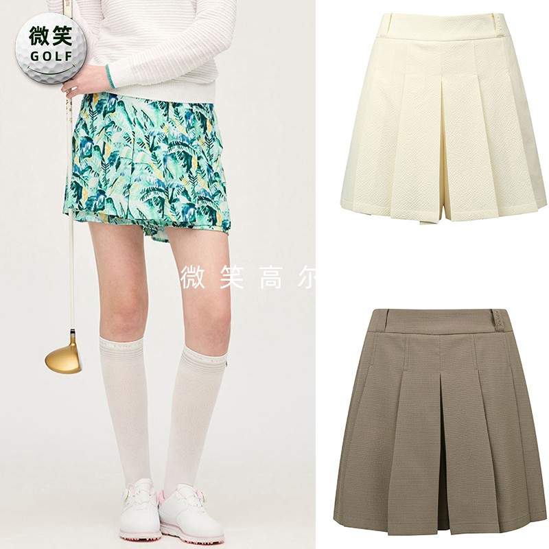 特价2026夏季新款韩国代购休闲显瘦高尔夫球服女士褶皱阔腿短裤