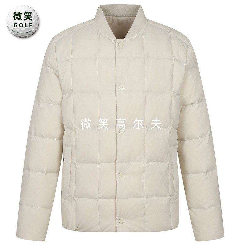 高尔夫男士棒球领保暖运动羽绒服