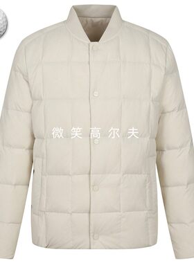高尔夫男士棒球领保暖运动羽绒服