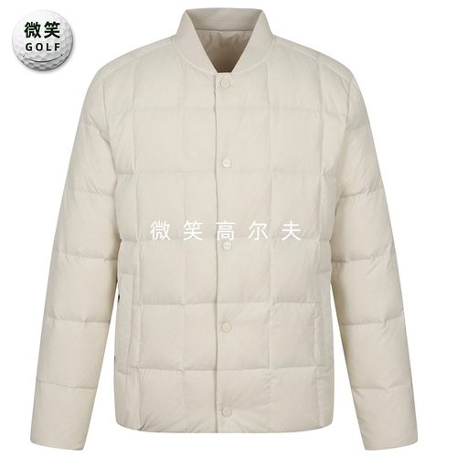 高尔夫男士棒球领保暖运动羽绒服