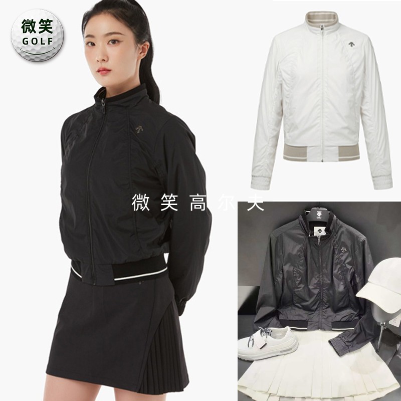 高尔夫女防风防水宽松夹克外套