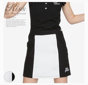 Mùa hè 2019 mới Hàn Quốc mua quần áo golf nữ KG màu tương phản váy thể thao - Thể thao sau