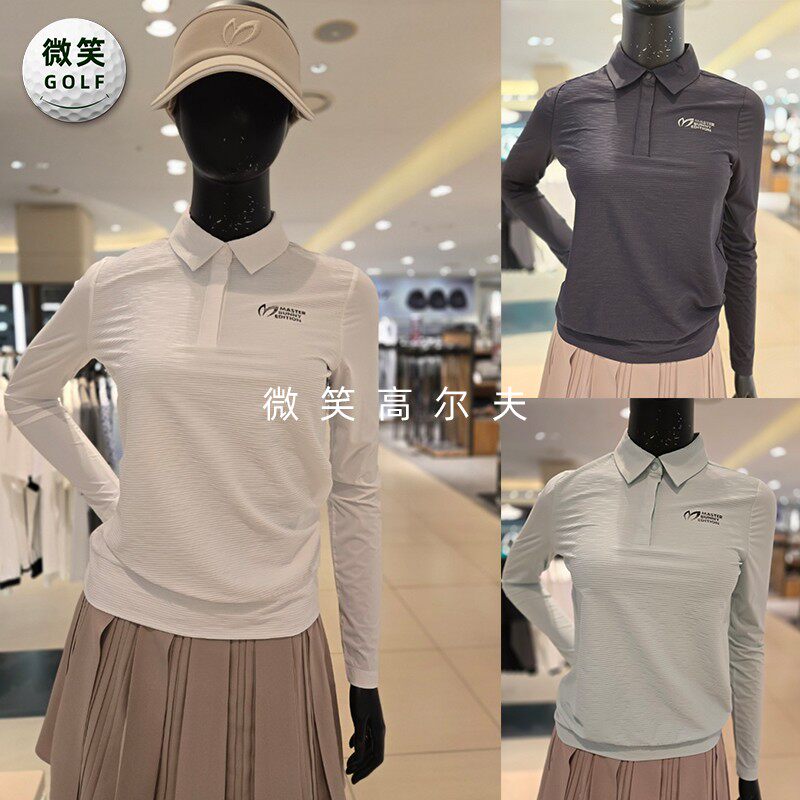 2025夏新款韩国代购MASTER PG冷感休闲高尔夫球服女士长袖T恤GOLF