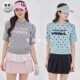 2025夏季 针织衫 新款 圆领波点高尔夫球服女士短袖 GOLF 韩国代购 特价