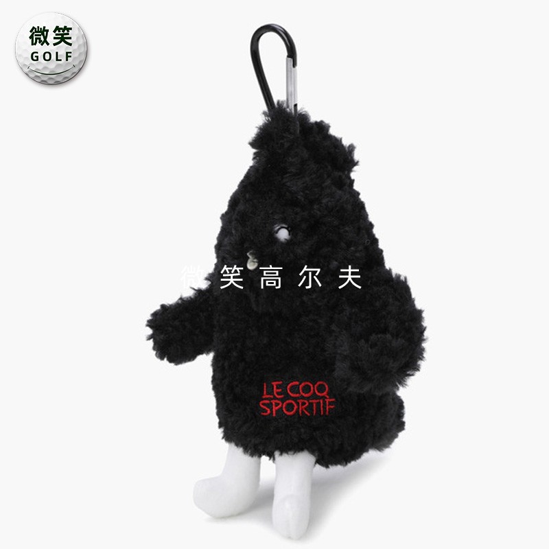 高尔夫毛绒运动收纳小球包挂件