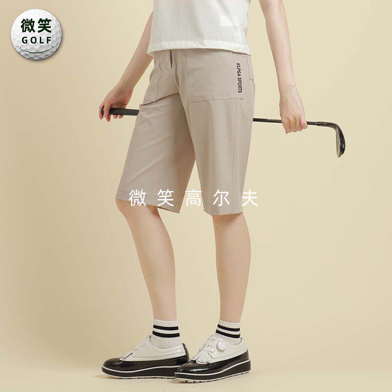 特价2026夏款韩国代购休闲运动高尔夫球服女士户外百搭七分裤短裤