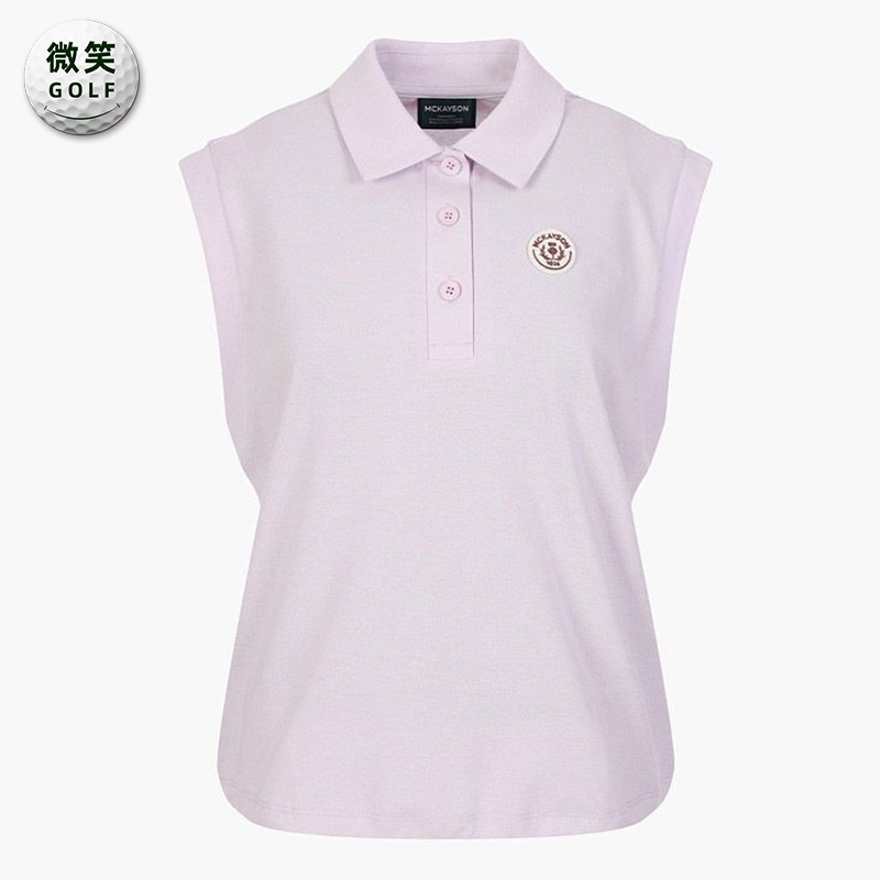 特价2025夏新款韩国代购落肩宽松高尔夫球服女士百搭无袖T恤GOLF