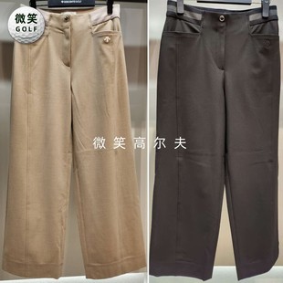 女士弹力腰宽松舒适运动阔腿长裤 高尔夫球裤 韩国代购 2026春夏新品