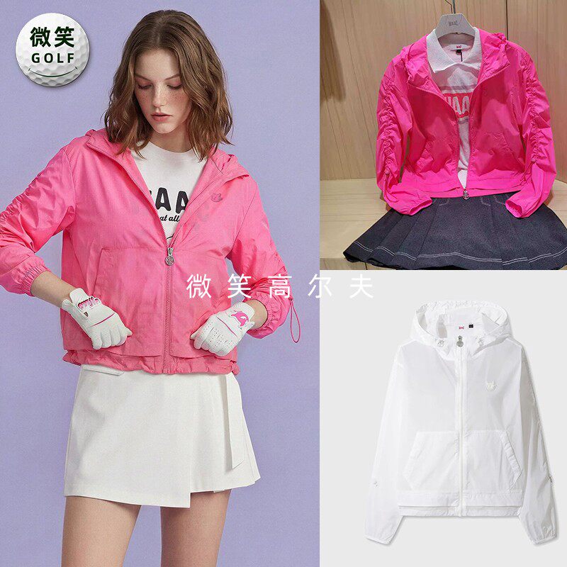 2026夏新款韩国代购WAAC轻薄透气高尔夫球服女士户外运动防晒外套