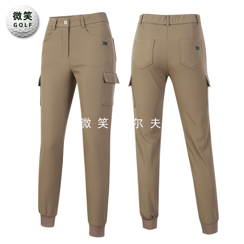 特价2025冬季新款韩国代购拉绒收口防风高尔夫球服女士保暖长裤