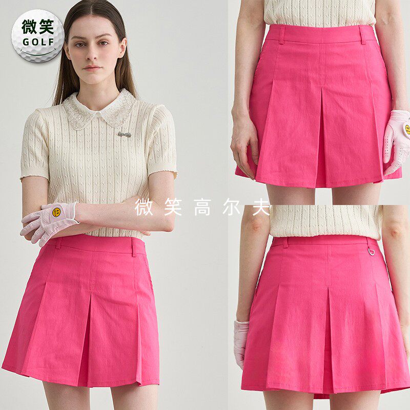 特价2026夏款韩国代购纯色A字型高尔夫球服女士青春活力半身短裙