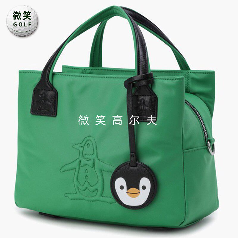 高尔夫女企鹅挂件手提包斜挎包