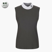 高尔夫球服女士运动无袖 特价 配色修身 韩国代购 T恤GOLF 2025夏新款