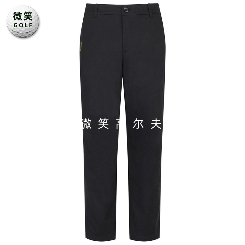 高尔夫男松紧腰抓绒运动直筒长裤