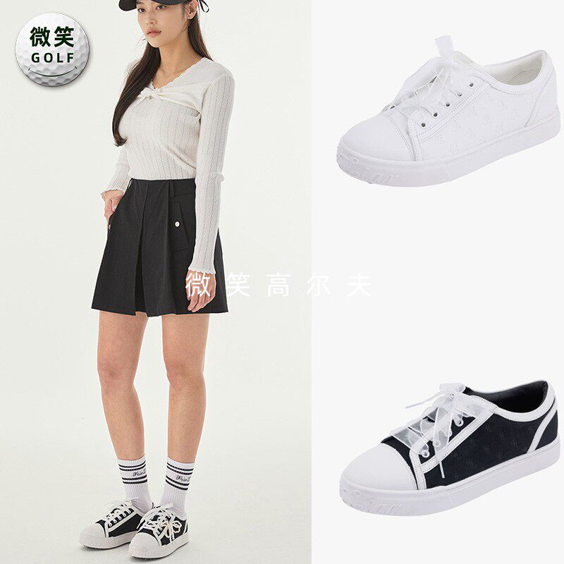 2025春韩国代购FairLiar休闲百搭小白鞋高尔夫球鞋女轻便板鞋GOLF