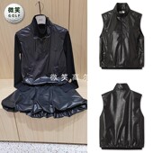 2026夏新款 WAAC徽标压花高尔夫球服女士百搭防风马甲背心 韩国代购