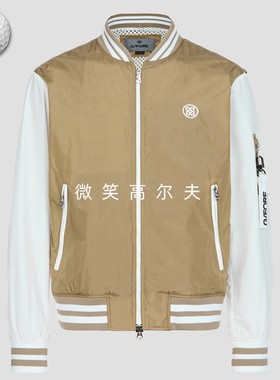2025夏新品韩国代购GFOR*高尔夫男士棒球领拉链撞色运动夹克外套