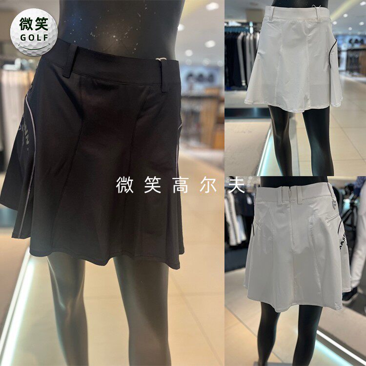 2025春韩国代购MASTER PG高腰高尔夫球服女士喇叭半身裙短裙GOLF
