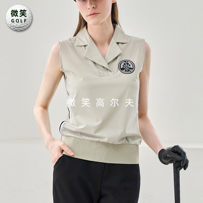 特价2026夏新款韩国代购运动透气高尔夫球服女士无袖宽松T恤上衣
