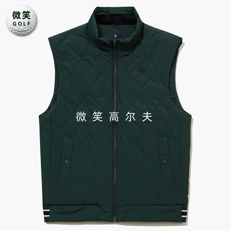 高尔夫男轻质防水防风夹棉马甲