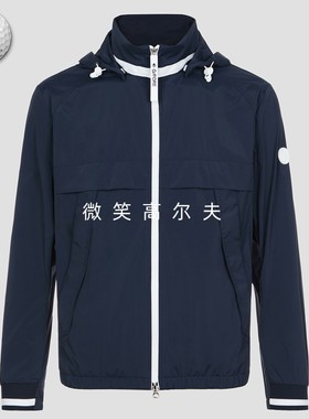 2025春夏新品韩国代购GFOR*高尔夫男士连帽拉链字母运动夹克外套