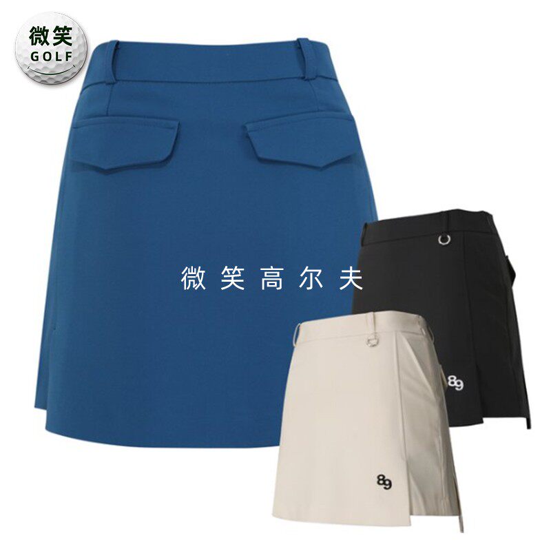 特价2025春新款韩国代购不规则高腰高尔夫球服女士半身裙短裙GOLF
