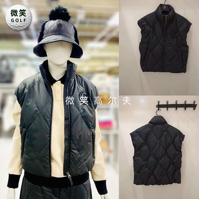 2025冬新款韩国代购CASTELBAJAC防水保暖高尔夫球服女士羽绒马甲