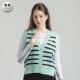特价 条纹配色高尔夫球服女士百搭叠穿针织马甲GOLF 2025夏韩国代购
