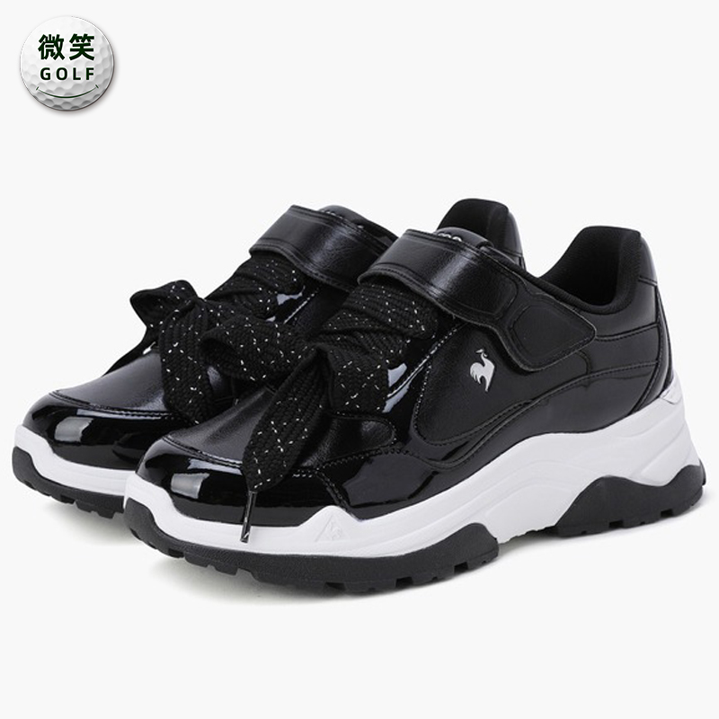 高尔夫女士系带魔术贴增高运动鞋