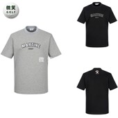 户外短袖 MARTINE字母印花高尔夫球服男士 T恤GOLF 韩国代购 2025夏款