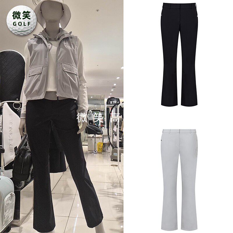 2026春季新款韩国代购纯色简约高尔夫球服裤子女士运动修身长裤