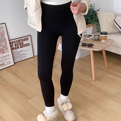 高弹微压加厚加绒打底裤