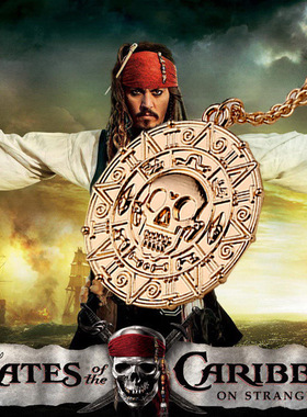 金属十字链通用阿兹特克金币项链