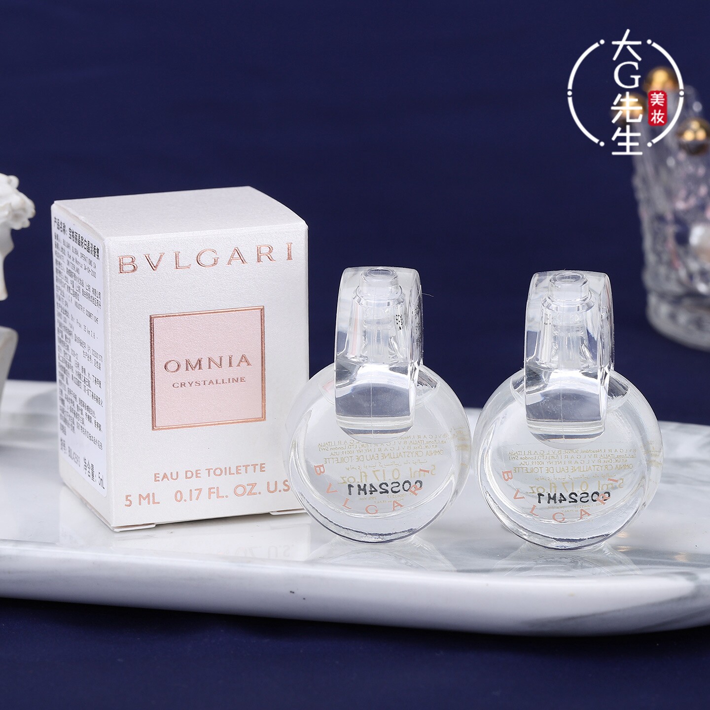 Bvlgari宝格丽晶彩白晶香水淡香氛5ml中小样新款白水晶浓香