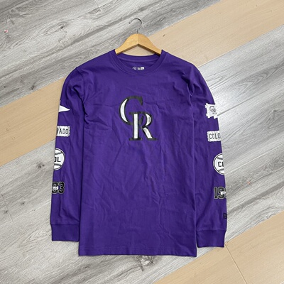 北美NE联名美国棒球紫色洛基队