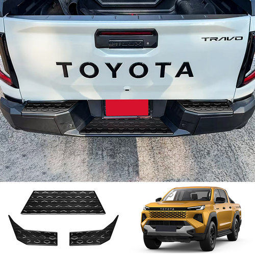 适用2026年海拉克斯后杠脚踏HILUX TRAVO改装尾门脚踏防刮板外饰