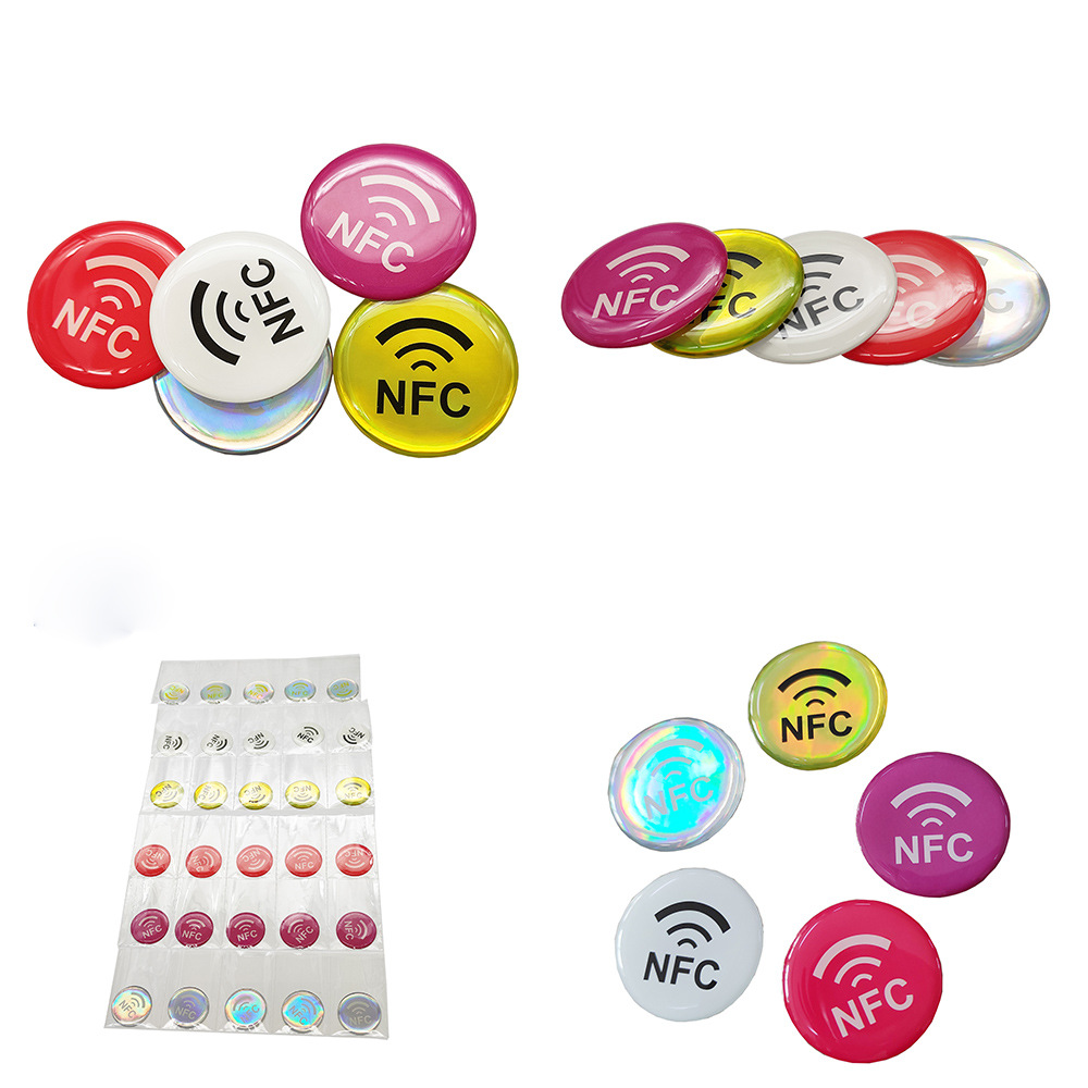 抗金属NFC芯片圆形滴胶卡