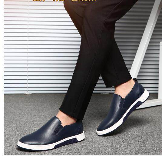 新款透气青年男鞋休闲户外鞋男士套脚英伦男鞋子耐磨懒人鞋,流行男鞋,单鞋,淘宝优惠券,粉丝福利购,淘宝优惠卷