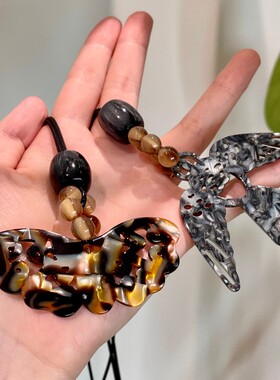 小鸟蝴蝶蜡绳挂件包挂项链多用途配饰小众设计串珠毛衣链锁骨链女