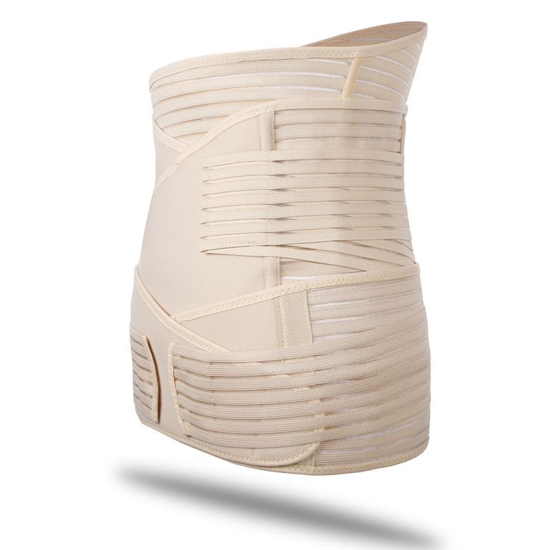 Direct postpartum three piece set abdominal girdle belt maternal Caesarean shaping abdominal shaping charming curve