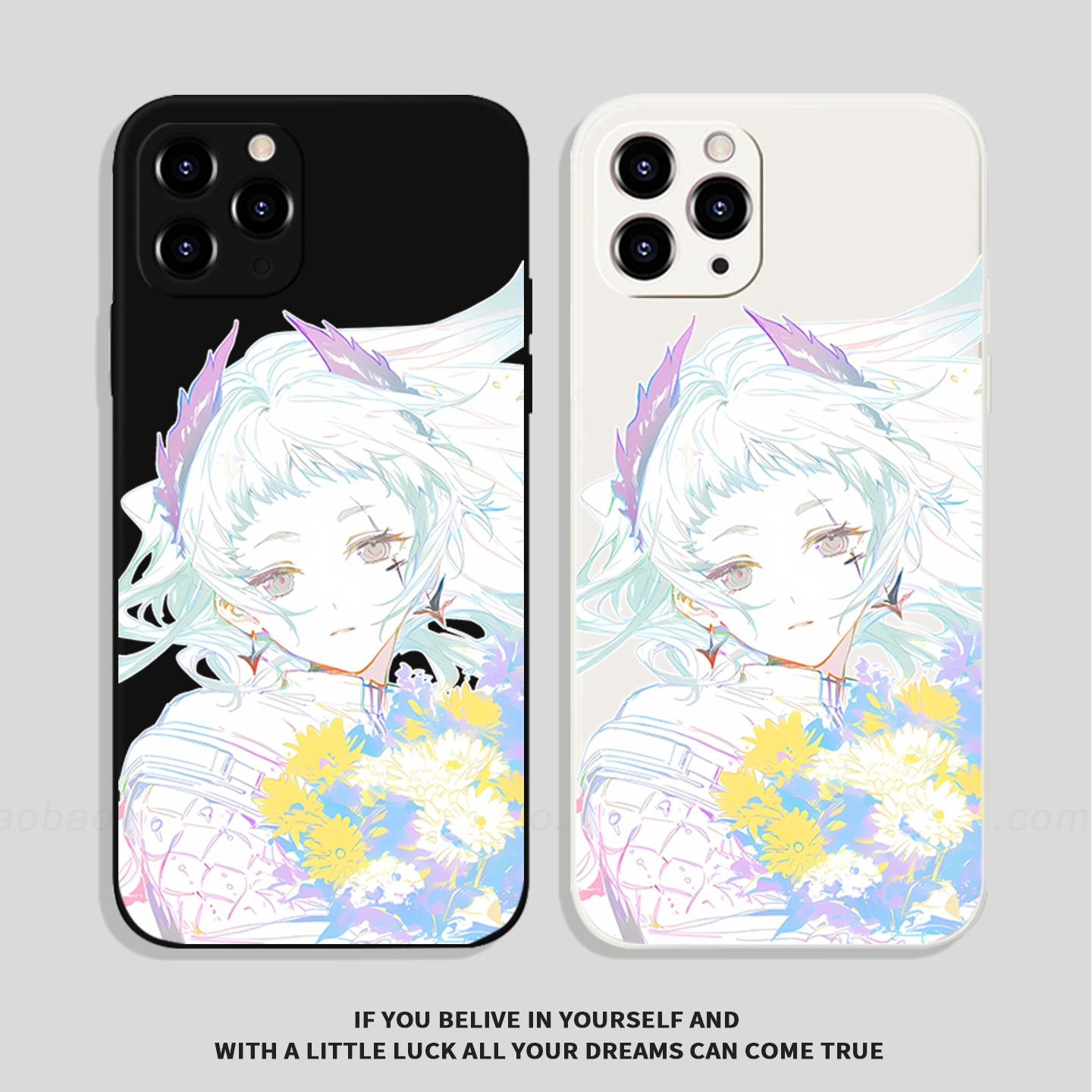 轻甜少女雪山降临安卓手机壳TPU