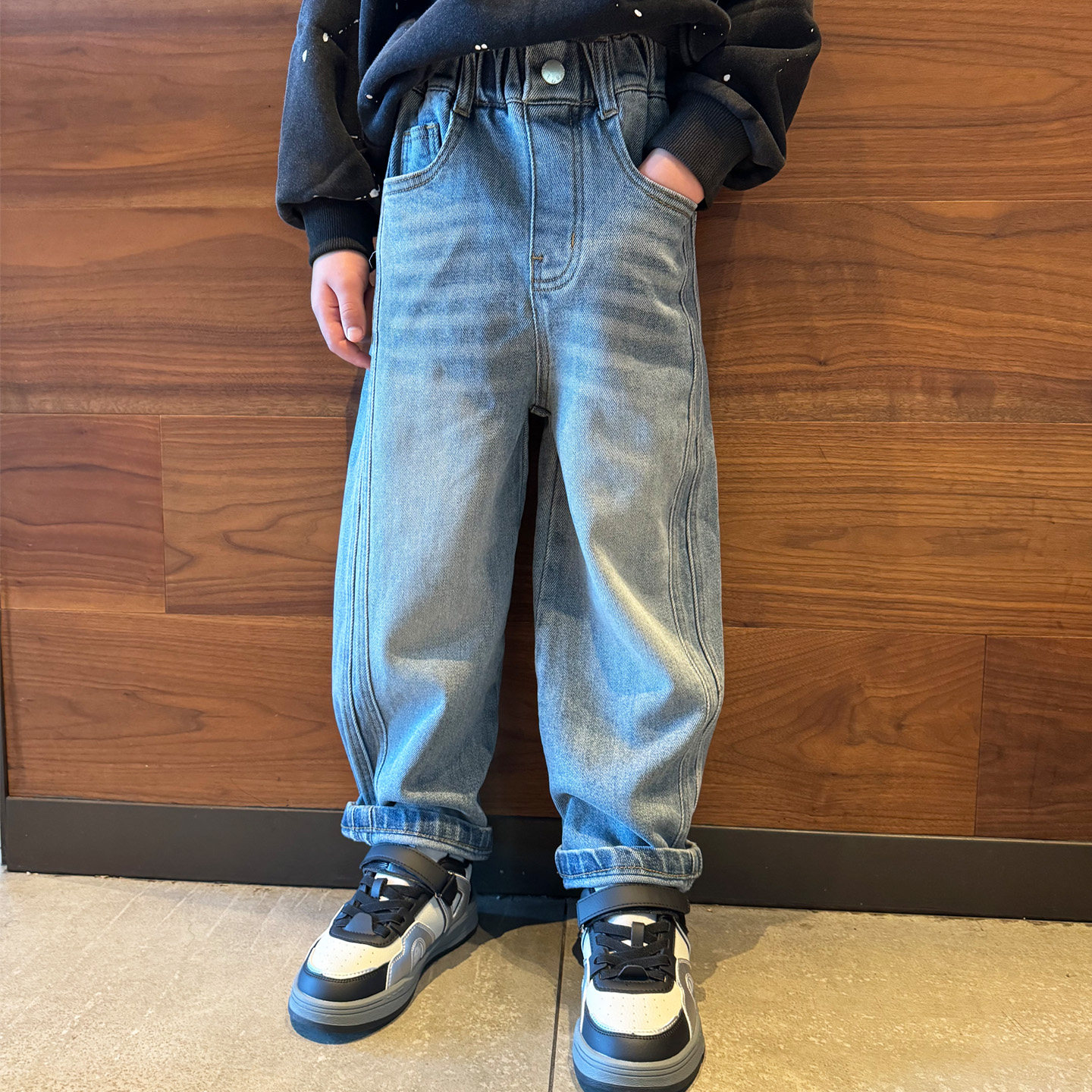 男童直筒牛仔裤子韩版阔腿2026早春新款男孩宝宝小中大儿童长裤潮,童装/婴儿装/亲子装,裤子,淘宝优惠券,粉丝福利购,淘宝优惠卷