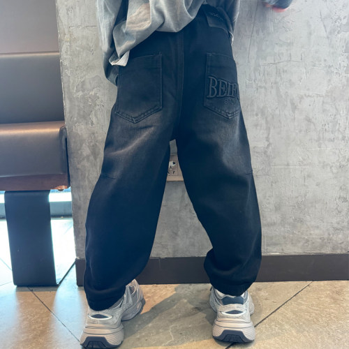 男童牛仔小脚潮款长裤