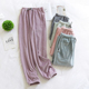 加绒加厚保暖收口束脚家居裤 海岛绒睡裤 男女秋冬珊瑚绒法兰绒薄款