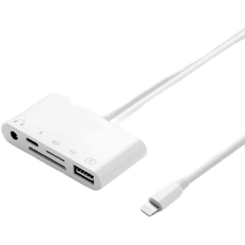 APPLE 휴대폰 U 디스크 헤드폰 어댑터에 적합 IPAD 확장 OTG 카메라 키트 TFSD 카드 리더기