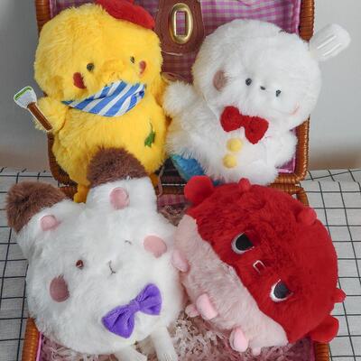 恋与深空玩偶10cm好气鸦啵啵鱼雪人涂鸦叽兔球球系列周边可爱挂件